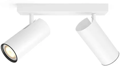 KOHTVALGUSTI BURATTO 2X5,5W 500LM PULT HUE VALGE