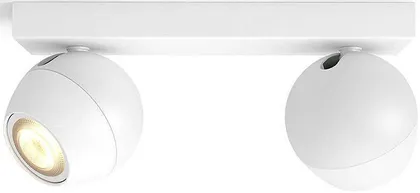KOHTVALGUSTI BUCKRAM 2X5,5W 500LM PULT HUE VALGE