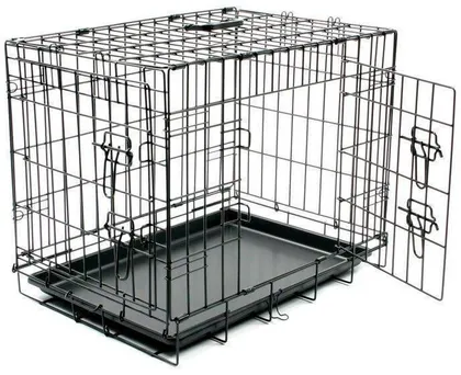 LEMMIKLOOMA PUUR 2 UST JA PLASTIKALUS DUVO+ 92X57X64CM MUST L