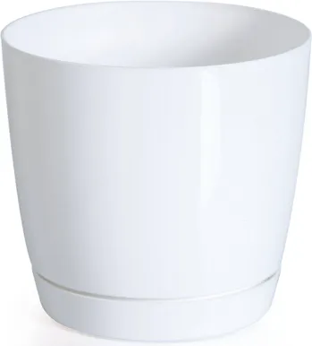 ALUSTALDRIKUGA LILLEPOTT PROSPERPLAST COUBI PLASTIK DIAMEETER 10CM VALGE