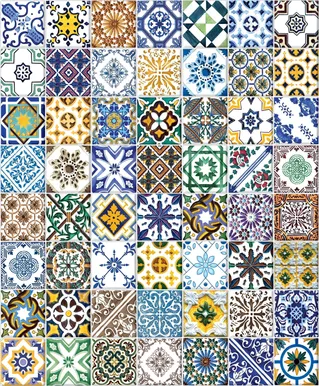 NIISKUSKINDEL SEINAKATE SINTRA DECORATIONMAROKO KIRJU SININE 0,53X10,5M