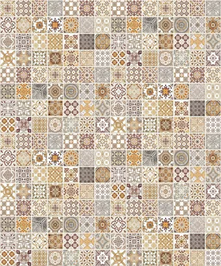 NIISKUSKINDEL SEINAKATE SINTRA DECORATION MOSAIIK ORANŽ/PRUUN 0,53X10,5M