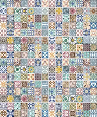 NIISKUSKINDEL SEINAKATE SINTRA DECORATION MOSAIIK ROHELINE 0,53X10,5M