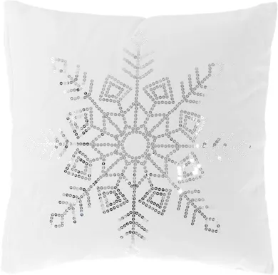 DEKORATIIVPADI 4LCOLLECTION GRACE 45X45CM VALGE/HÕBE