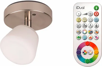 KOHTVALGUSTI EMERALD JEDI 6W LED 345LM 2200-6500K RGB PULT IDUAL