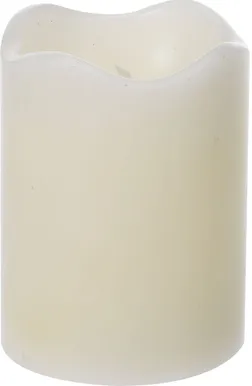 LED KÜÜNAL Ø7X9CM TAIMERIGA PATAREI TOITEL VALGE