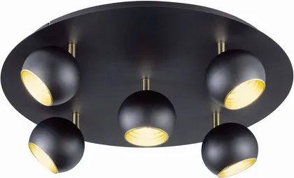 LAELAMP TRIO DAKOTA 5XG9 28W MATT MUST/KULD