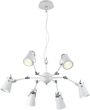 LAELAMP TRIO EDWARD 6XE14 40W MATT VALGE/HALL