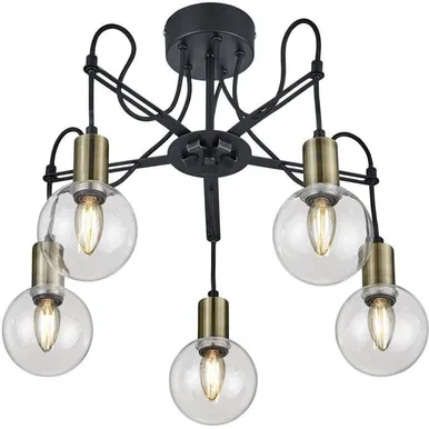 LAELAMP TRIO NACHO 5XE14 28W MATT MUST