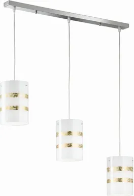 LAELAMP TRIO NIKOSIA 3XE27 40W VALGE/KULD