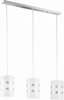 LAELAMP TRIO NIKOSIA 3XE27 40W VALGE/HÕBE