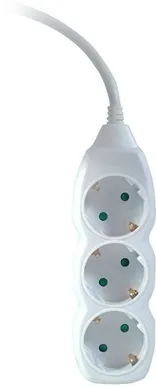 PIKENDUSJUHE ELECTRALINE 3M 3 PESA 3X1,0MM² VALGE