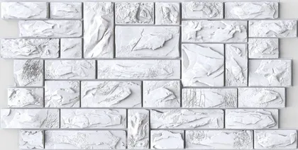 SEINAPANEEL LLC REGUL PVC RELJEEF 49X97CM KIVI PILENIJ VALGE