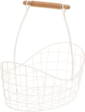 SISUSTUSKORV 4LIVING SARAH SANGAGA 39,5X25X38CM VALGE