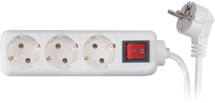 PIKENDUSJUHE SC-ELECTRIC 1,5M 3 PESA 3G1,0MM² 16A LÜLITI VALGE