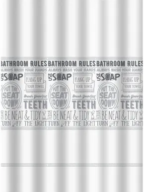 DUŠIKARDIN DUSCHY BATHROOM RULES 628-81 180X200CM POLÜESTER
