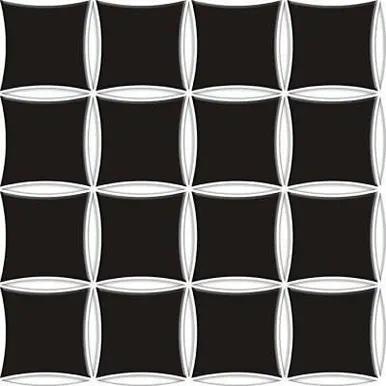 KLAASMOSAIIK LINTMAN MID0158 30X30CM MUST