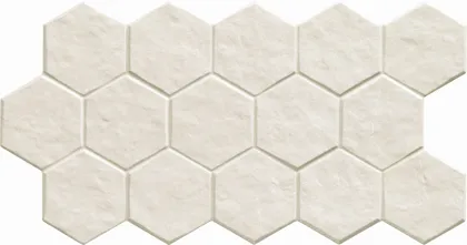 KERAAMILINE PLAAT REALONDA MUSE HEX VALGE 26,5X51CM 0,95M² PAKIS