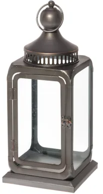 LATERN GLORIA 16,5X16,5X38,2CM KLAAS/METALL