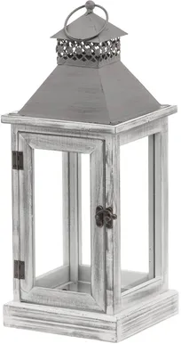 LATERN 4LIVING TUISKU 17X17X42,5CM VALGE/HALL