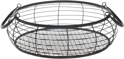 SISUSTUSKORV 4LIVING Ø18X31,2CM METALL MUST