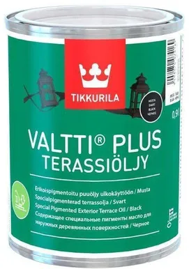 PUIDUÕLI TIKKURILA VALTTI PLUS TERRACE OIL 0,9L MUST