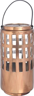 LATERN Ø16,5X32,3CM PRUUN, PORTSELAN, MESSING