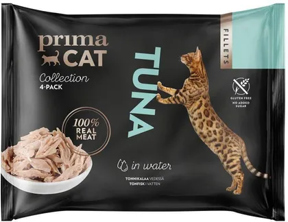 KASSIEINE PRIMACAT FILLETS TUUNIKALA VEES 4X50G