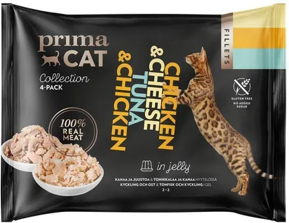 KASSIEINE PRIMACAT FILLETS KANA JUUST+TUUNIKALA KANA TARRENDIS 4X50G