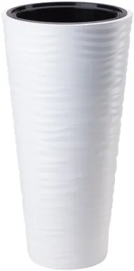 LILLEPOTT FORM-PLASTIC DUNES SLIM ÜMAR VALGE 35CM