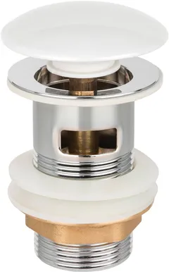 VALAMU ÄRAVOOLUPESA INVENA CLICK-CLACK ÜLEJOOKSUGA 1 1/4" VALGE
