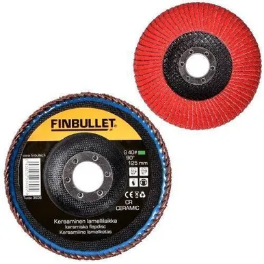 LAMELLKETAS FINBULLET 125MM 40/90° CERAMIC