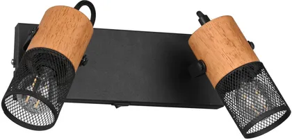 KOHTVALGUTSI TRIO TOSH 2X15W E27 MUST MATT