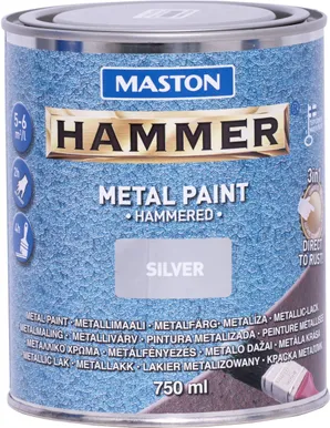 METALLIVÄRV MASTON HAMMER 750ML VASARALAKK HÕBE