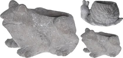 ÜMBRISPOTT KONN JA TIGU 23X19CM VALGE