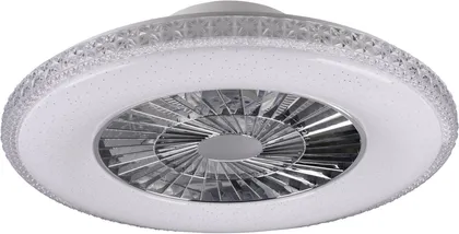 VALGUSTI VENTILAATORIGA TRIO HARSTAD LED 40W 5000LM KROOM