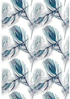 DUŠIKARDIN DUSCHY DARK FEATHERS 628-88 180X200CM POLÜESTER