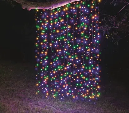 VALGUSKARDIN 160LED, 8 FUNKTSIOONI+TAIMER, 2 VÄRVI, ÜHENDATAV