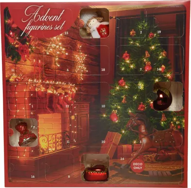 ADVENDIKALENDER DECORIS JÕULUEHTED KLASSIKALINE