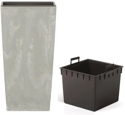 LILLEPOTT PROSPERPLAST URBI SQUARE 26,5CM, BETOONI IMITATSIOON