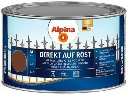 METALLIVÄRV ALPINA DR AUF R 0,3L TUMEPRUUN (RAL8011) LÄIKIV
