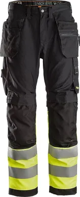 TÖÖPÜKSID SNICKERS ALLROUNDWORK HI VIS RIPPTASKUTEGA 56