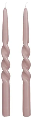 KÜÜNAL MICA DECORATIONS TWIST 29CM LILLA 2TK