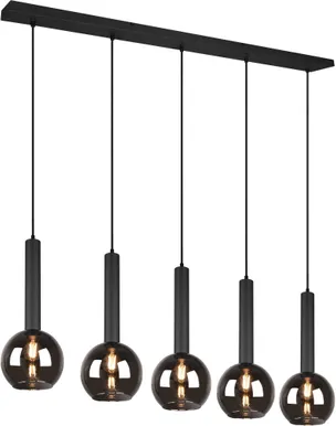 LAELAMP TRIO CLAYTON 5XE27 115CM MATT MUST