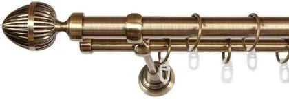 KARDINAPUU HESORA "ODE-PICOLO" AGED GOLD COLOUR 3,0M, Ø25-16MM