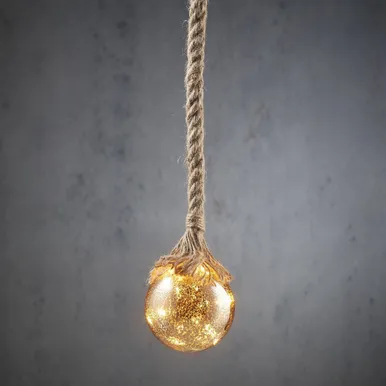 JÕULUVALGUSTUS LUCA LIGHTING DEKO. PALL 15 LED'I, 90X10CM HÕBE NÖÖRIGA
