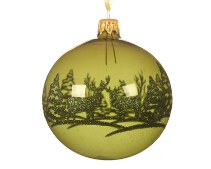 JÕULUEHE DECORIS 8CM KLAASIST, PÕHJAPÕDER