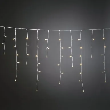 VALGUSKARDIN KONSTSMIDE JÄÄPURIKAD 80 LED, SOE VALGUS, PATAREIDEGA