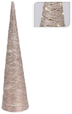 JÕULUVALGUSTUS PÜRAMIID 40 LED 80CM, KULDNE