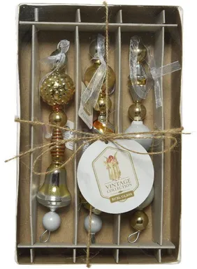 JÕULUEHETE KOMPLEKT DECORIS MIX 15CM, 3TK PAKIS